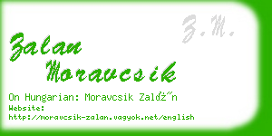 zalan moravcsik business card